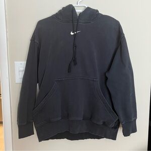 Nike Charcoal Hoodie with White Logo